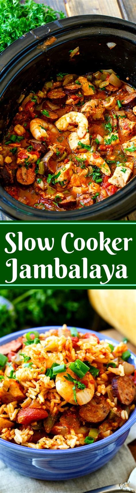 A delicious way to make chicken and dumplings when you don't have time to make them the old fashioned way. Slow Cooker Jambalaya | Recipe | Slow cooker jambalaya ...