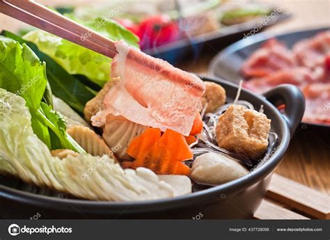 Sukiyaki Japanese Food Shabu Shabu Stock Photo By Naito29 437728098