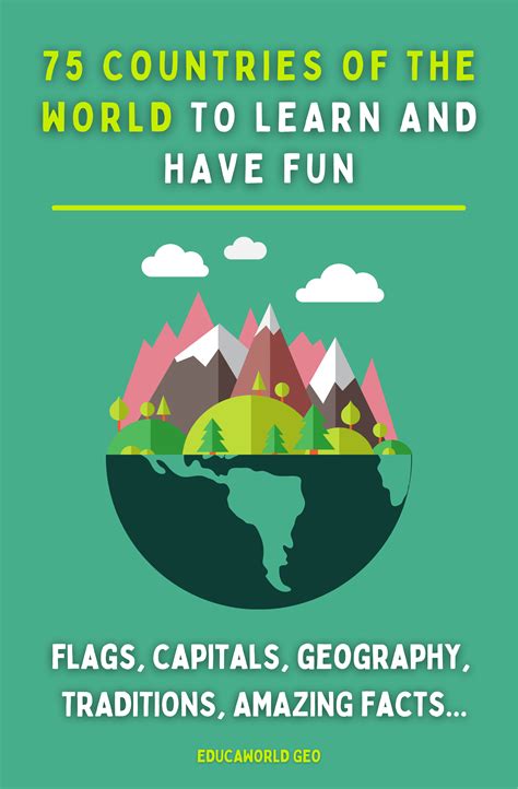 Geography for kids: Book with 75 countries of the world to learn and