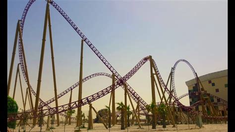 Img Worlds Of Adventure Dubai 3 Coaster Pov Shots Youtube