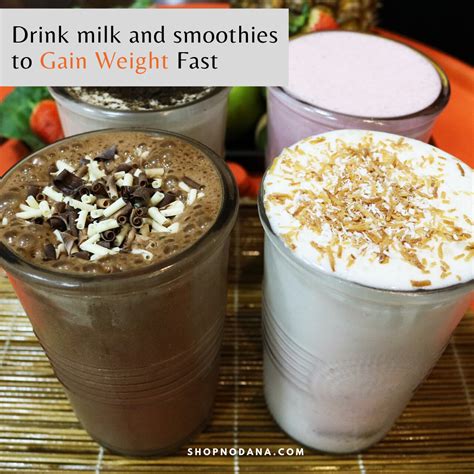Add all of the ingredients to the blender and blend until smooth and creamy. How to Gain Weight Fast In a Healthy Way - Shopno Dana