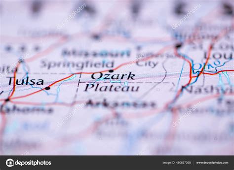 Ozark Plateau Usa Map Stock Photo By ©aliceinwonderland2020 460657368
