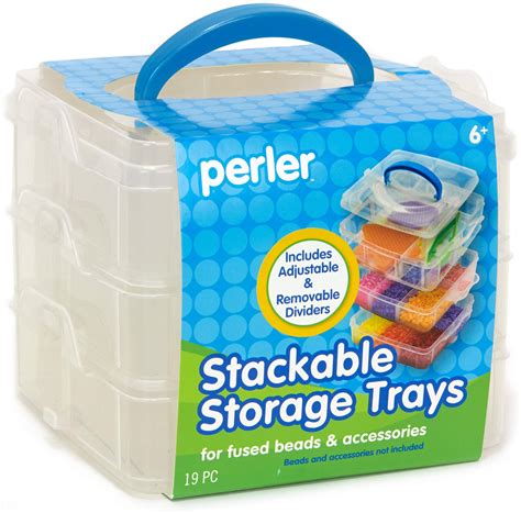 Buy Perler Bead Storage Stackable Trays Square Online At Desertcartindia