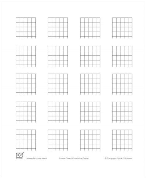 This chord chart shows you the most common chords in root position; Chord Chart Templates - 8+ Free PDF Format Download | Free & Premium Templates