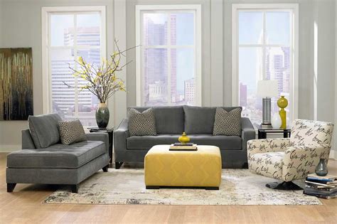 For a contemporary living room space use a contrasting color scheme like white and deep maroon, or white, gray, and black for a designer touch. Gray Living Room for Minimalist Concept - Amaza Design