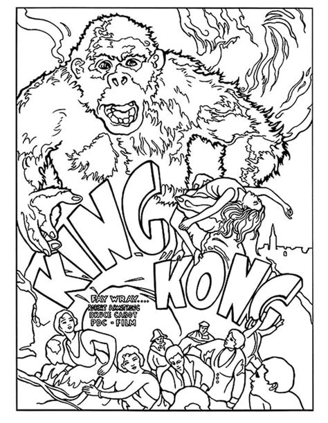 Disegni Di King Kong Da Colorare Stampa E Colora
