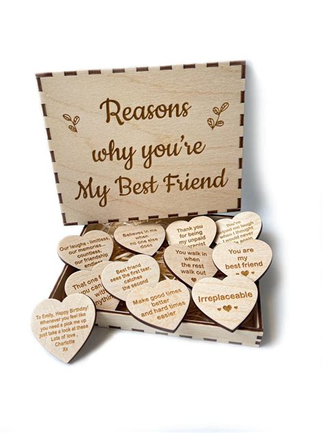 Reasons Why Youre My Best Friend Wooden Box Personalised Etsy Uk