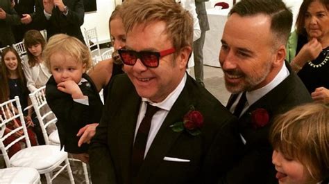 elton john and david furnish officially tie the knot entertainment tonight
