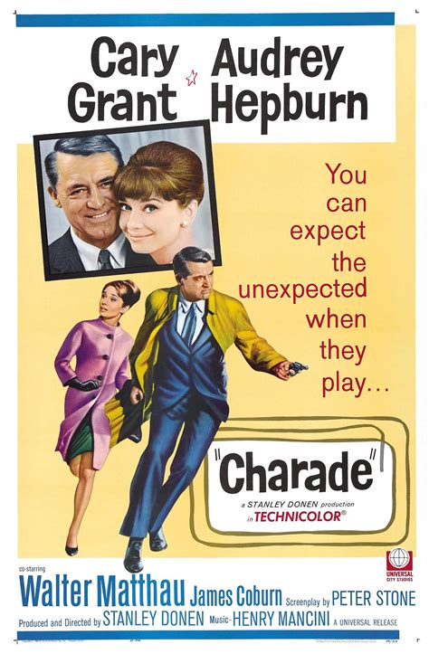 Audrey Hepburn Charade 1963 Starring Cary Grant Charade Movie