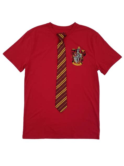Harry Potter Harry Potter Mens Red Gryffindor T Shirt And Tie Set