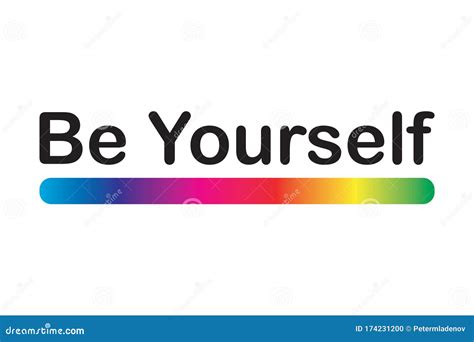 Be Yourself Vector Illustration Design For Banner T Shirt Graphics