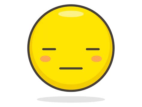 Expressionless Face Emoji Icon Png Vector In Svg Pdf Ai Cdr Format