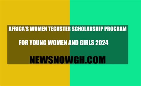 Africas Women Techster Scholarship Program 2024 For Young Women And Girls