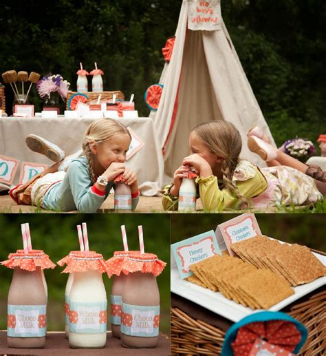 Fancy Camping For Kids Glamping Party Camping Party Sleepover Party