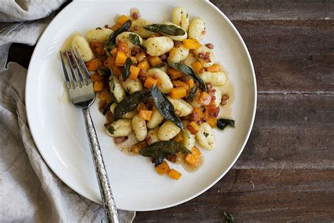 Fall Gnocchi With Butternut Squash Brown Butter Pancetta And Sage