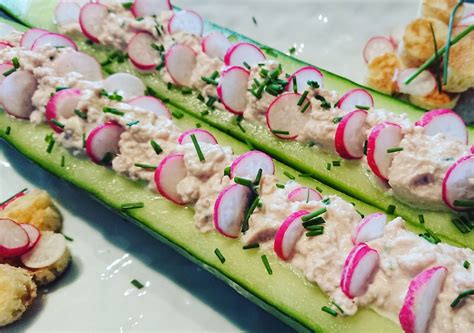 Barquettes de concombre thon au fromage frais de Madame Loïk