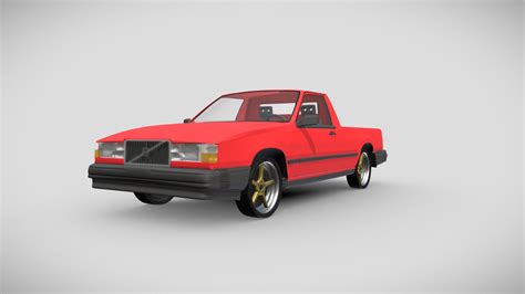Volvo 740 Pickup Download Free 3d Model By Axel Wickman Axelwickm 7f14689 Sketchfab