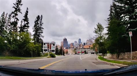 Calgary 4k Driving Through Calgarys Core Neighbourhoods And Downtown