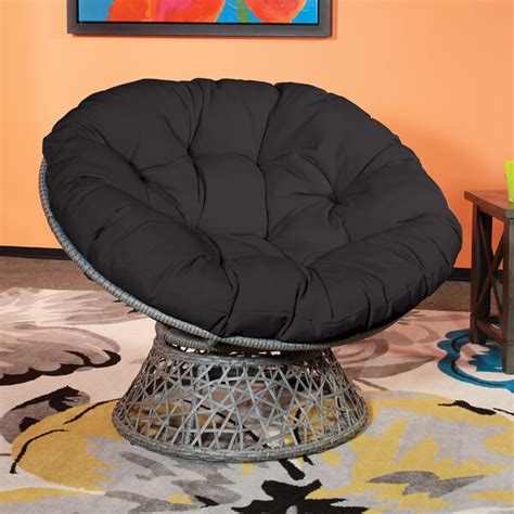 We have all sizes and styles of papasan and swivel rocker cushions that are available in a huge range of different fabrics. OSP Designs Swivel Papasan Chair & Reviews | Wayfair.ca