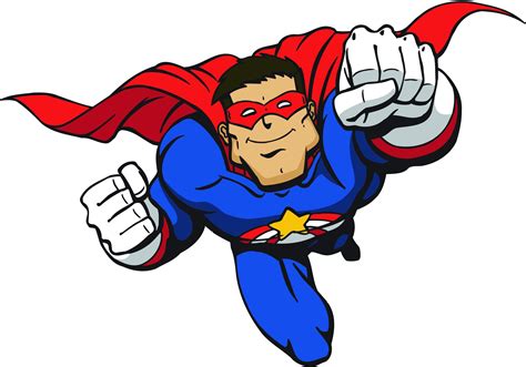 Flying Super Hero Clip Art Clip Art Library