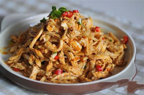 Kung pao chicken is a traditional and unique dish famous even beyond china. Spicy Shredded Chicken | Miss Chinese Food