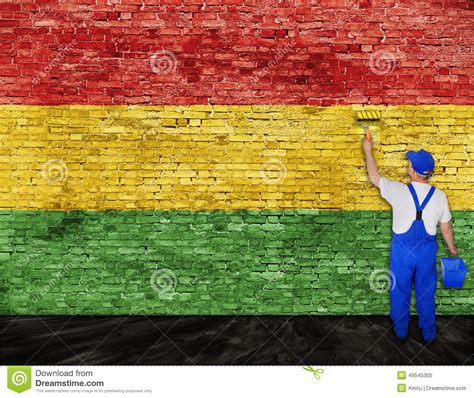 Explore trending designs from independent artists. Painter Paints Flag Of Reggae Music Stock Image - Image of ...