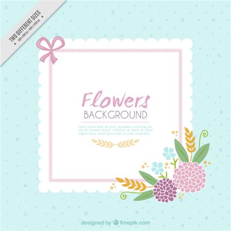 flowers background   card  vector