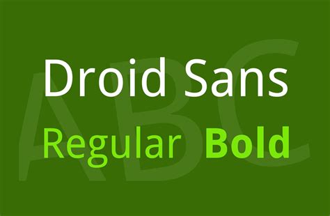 Droid Sans Serif Font Fonts Hut