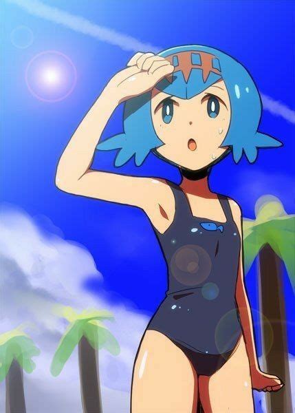 Pokemon Lana Is Wearing Swimsuit Pokemon Personajes Pokemon Girls