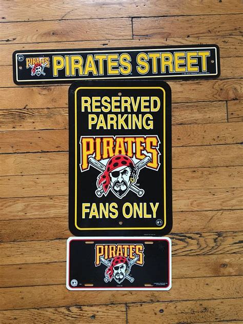 1997 Mlb Pittsburgh Pirates Signs Set Of 3 Pirate Signs Pittsburgh