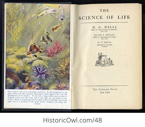Antique Illustrated Book The Science Of Life By H G Wells C1934 Jx9rvnmdljw
