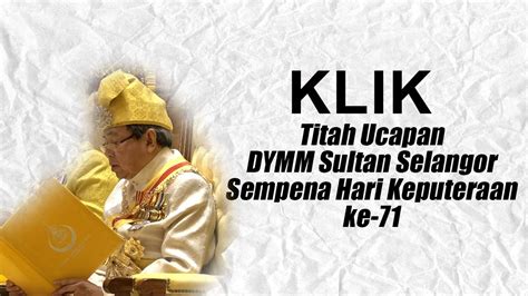 Selangor sultan, tengku permaisuri visit sekinchan. Titah Ucapan DYMM Sultan Selangor Sempena Hari Keputeraan ...