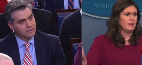Sarah Sanders Faces Off With Jim Acosta During White House Press