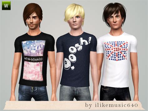 The Sims Resource Mens T Shirts 3