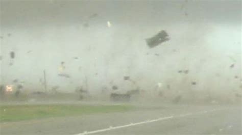 Shocking Video Of Tornado Shows Moment Cows And Car Swept Up In