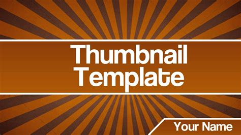 Thumbnail Template By Graphicarts Youtube