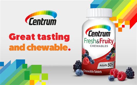 Centrum Adults 50 Fresh And Fruity Chewables Multivitaminmultimineral