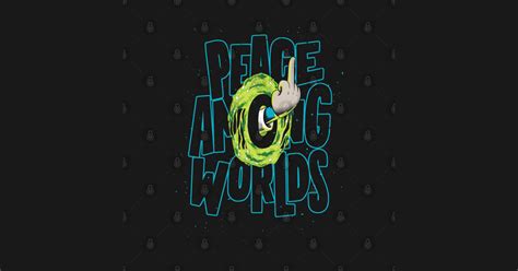 Peace Among Worlds Rick And Morty Tapestry Teepublic