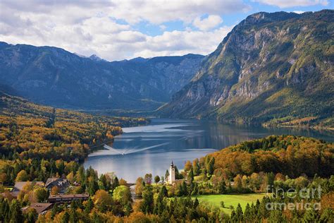 Lake Bohinj Landscape In Autumn In Slovenia Photograph By Ipics Photography