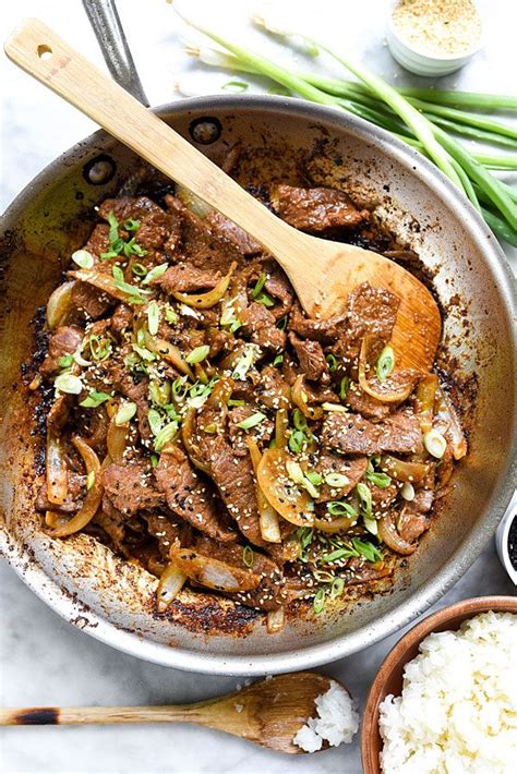 Puree asian pear and chopped green onions in processor until smooth. Korean Beef Bulgogi Recipe | foodiecrush.com | Recipes ...