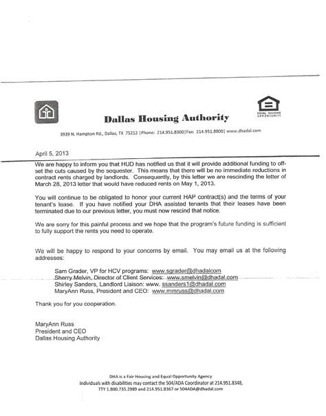 Section 8 Housing letter – Tim Herriage | Real Estate Investment Expert