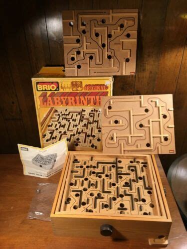 Brio Original Labyrinth Marble Maze Game 35310 In Original Box W