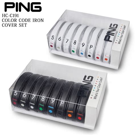 【楽天市場】pingピンhc C19134549カラーコードアイアンカバーセット5～pw無印28個セットカラーチップ8枚