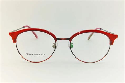 2017 Good Style Red Acetate Eyeglasses Frame Oval Vintage Spectacle Frame For Women In Women S
