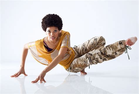 African American Female Hip Hop Dancer Posing Looking At Camera On