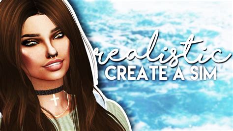 The Sims 4 Create A Sim Realistic Sim Challenge Full Cc List Youtube