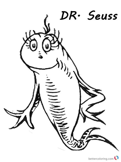 Seuss to download the free dr. Dr Seuss One Fish Two Fish Coloring Pages Colorful Cute ...