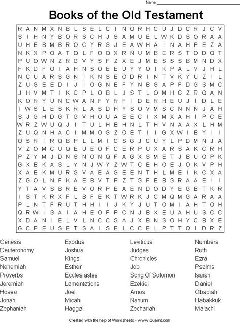 Books Of The Bible Word Search Bible Word Searches Bible Lessons