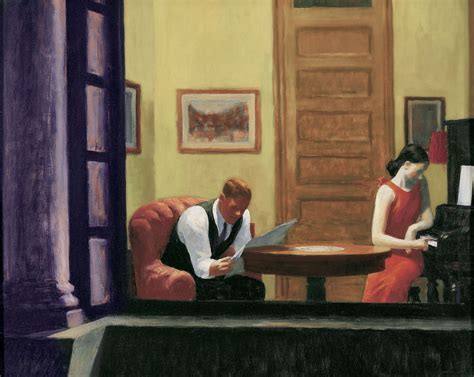 Room In New York De Edward Hopper 1932 Óleo Sobre Lienzo American Realism American Artists