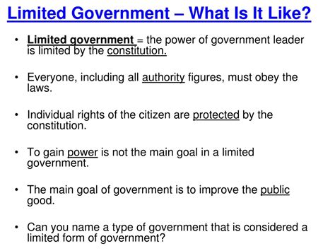 Ppt Limited Vs Unlimited Government Powerpoint Presentation Free